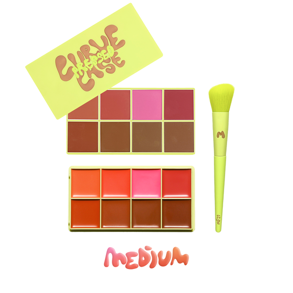 Curve Case Blusher Palette with Matching Curve Case Press'd Palette