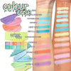 Cajas de color - Paleta de pintura cosmética y cepillo de espátula
