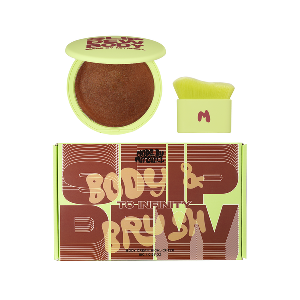 Slip Dew Body Cream Highlighter With Free Body Brush
