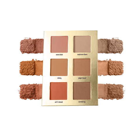 Blursh & Bronze Press'd Blusher & Bronzer Palette's - Bronze Book Press'd Bronzer Palette