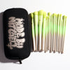 16 Piece Ombre Makeup Brush Set & Brush Pouch