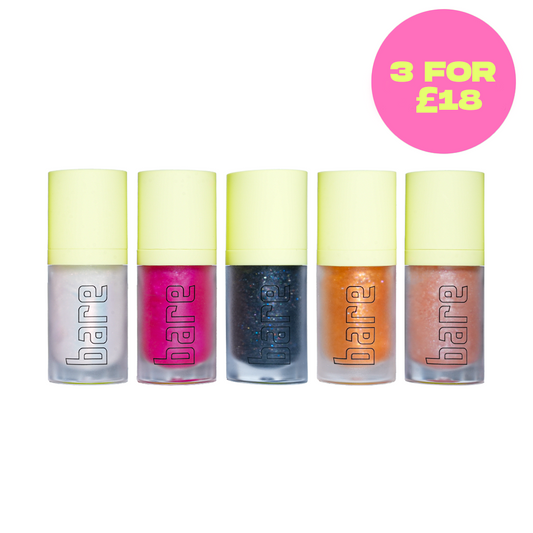 Bare Sparkles Lip Oil - Three for £18