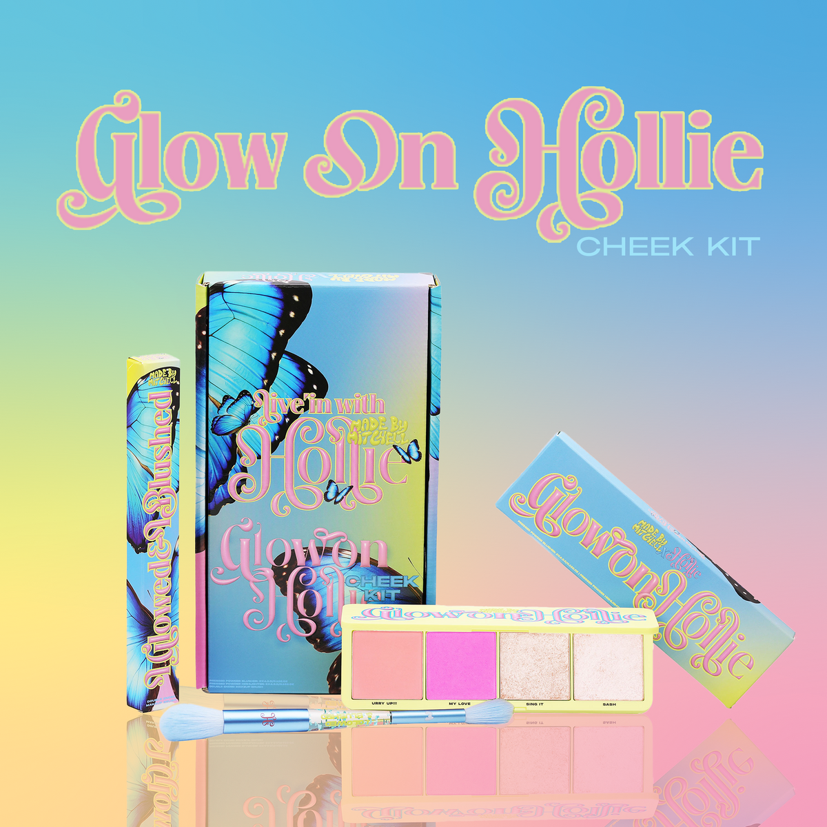 Glow On Hollie Cheek Kit - Hollie X Made By Mitchell