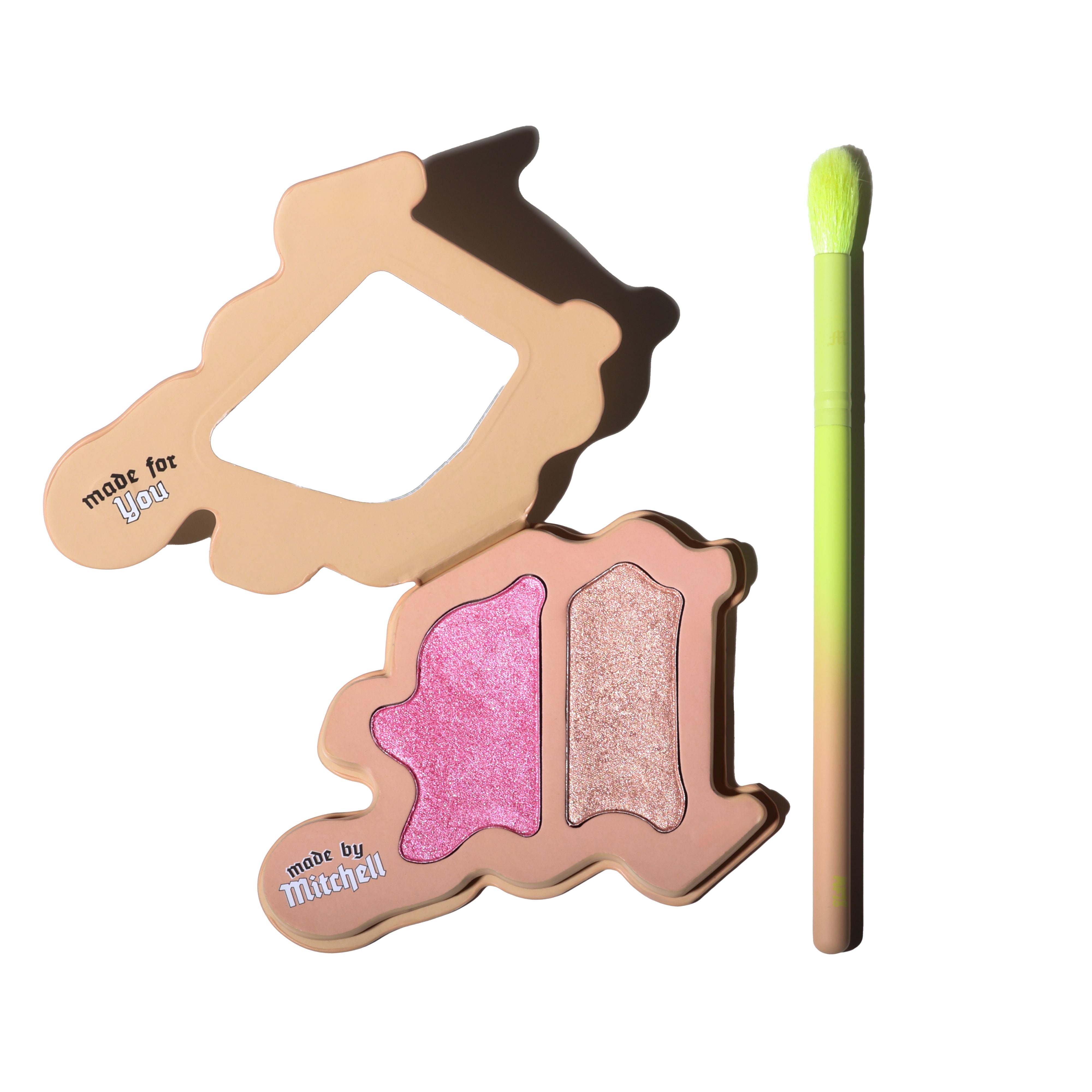 Blursh Press'd Duo Highlighter Palette & Brush