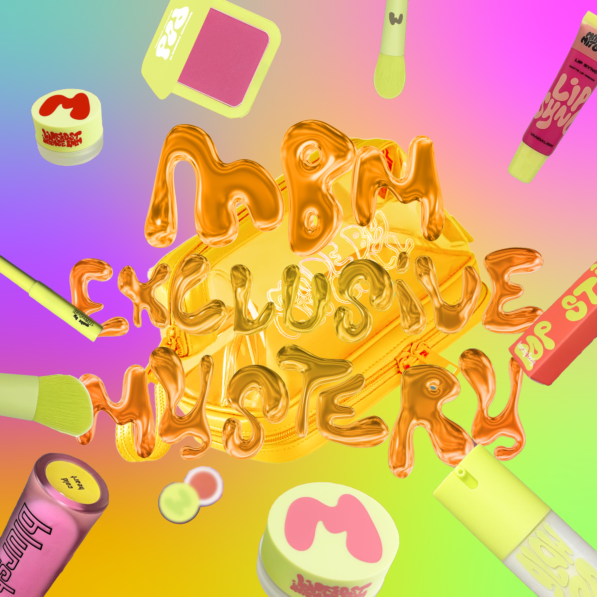 6 Piece Mystery Makeup Bundle with a FREE EXCLUSIVE Jelly Bag