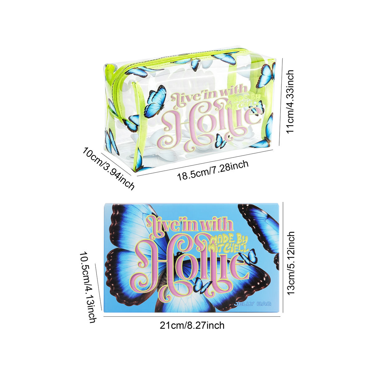 Live'in With Hollie Butterfly Jelly Bag -  Hollie  X Made By Mitchell