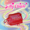 Northern Light Red Jelly Clutch Makeup Bag