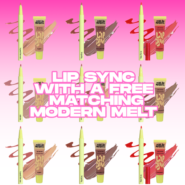Lip Sync with Free Matching Modern Melt Liner