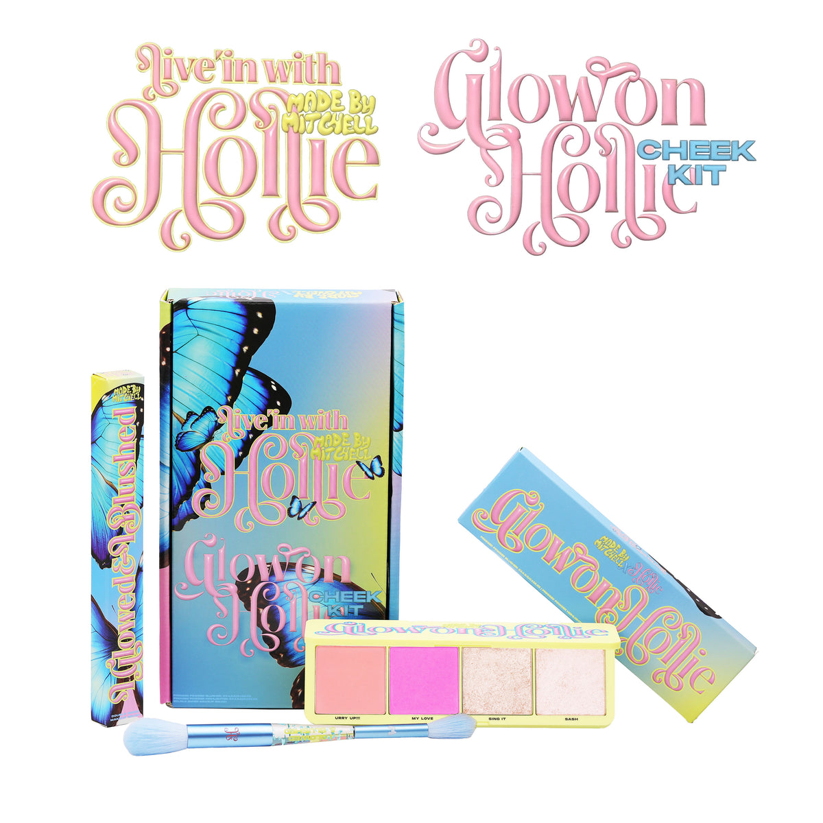 Glow On Hollie Cheek Kit - Hollie X Made By Mitchell