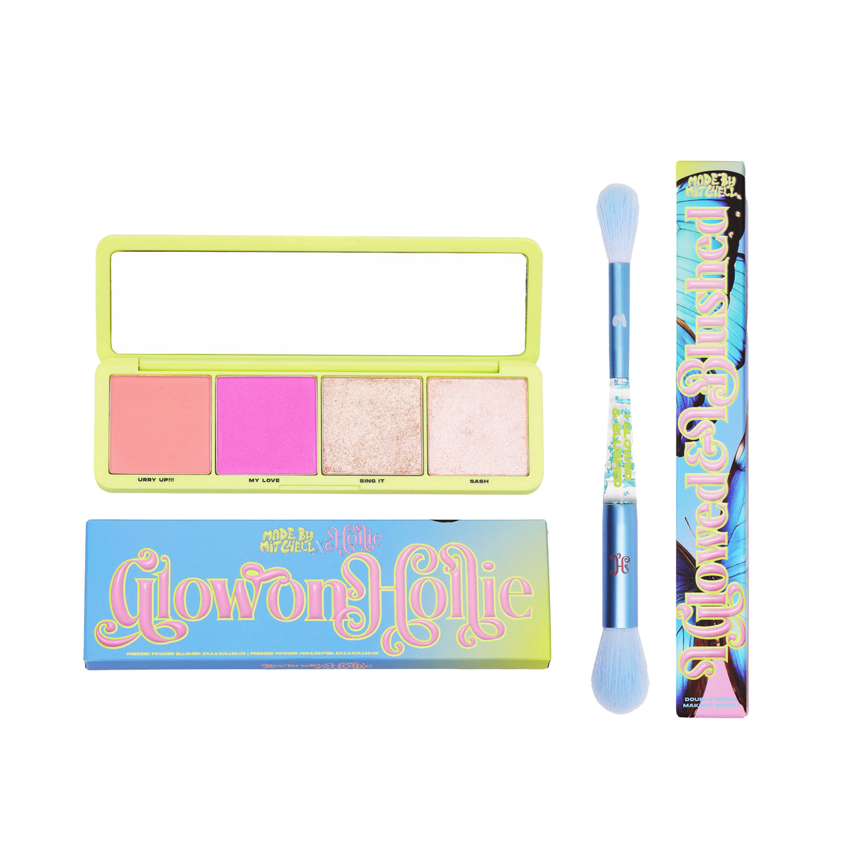 Glow On Hollie Cheek Kit - Hollie X Made By Mitchell