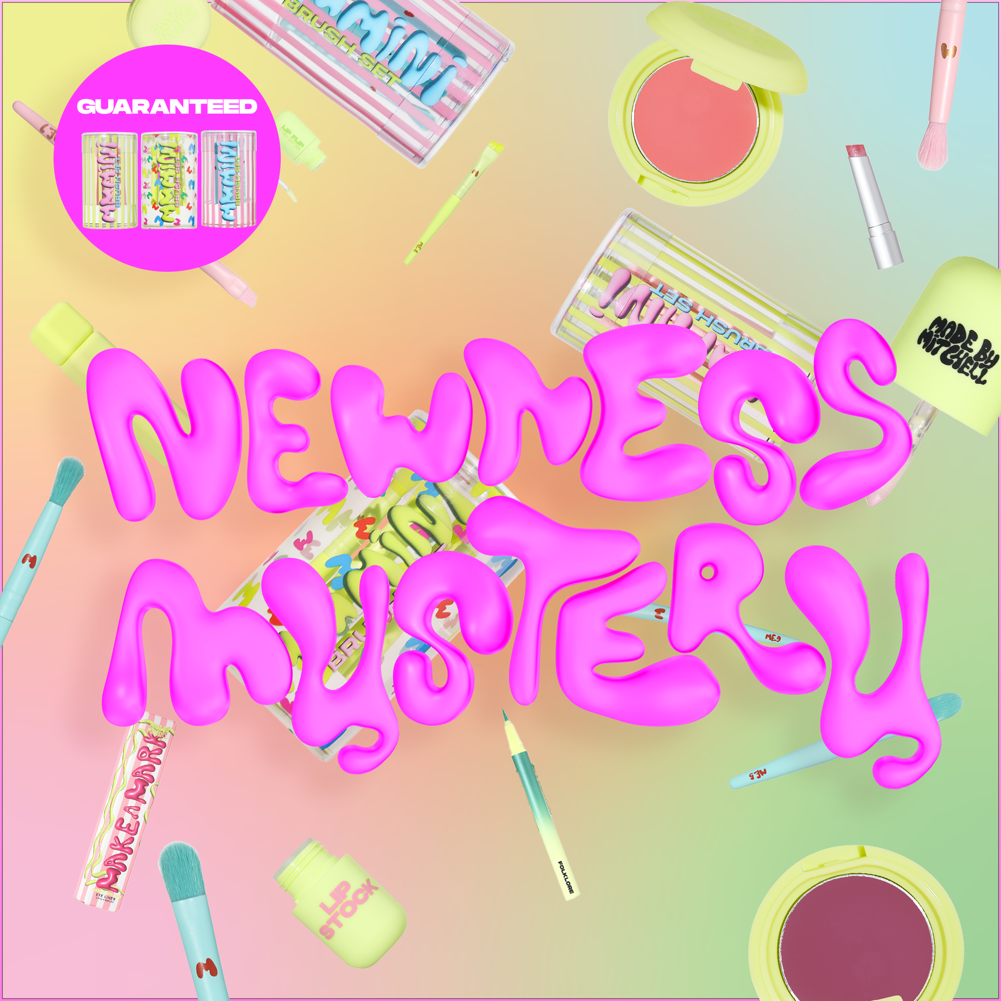 6 Piece Newness Mystery - Guaranteed Mini Brush Set