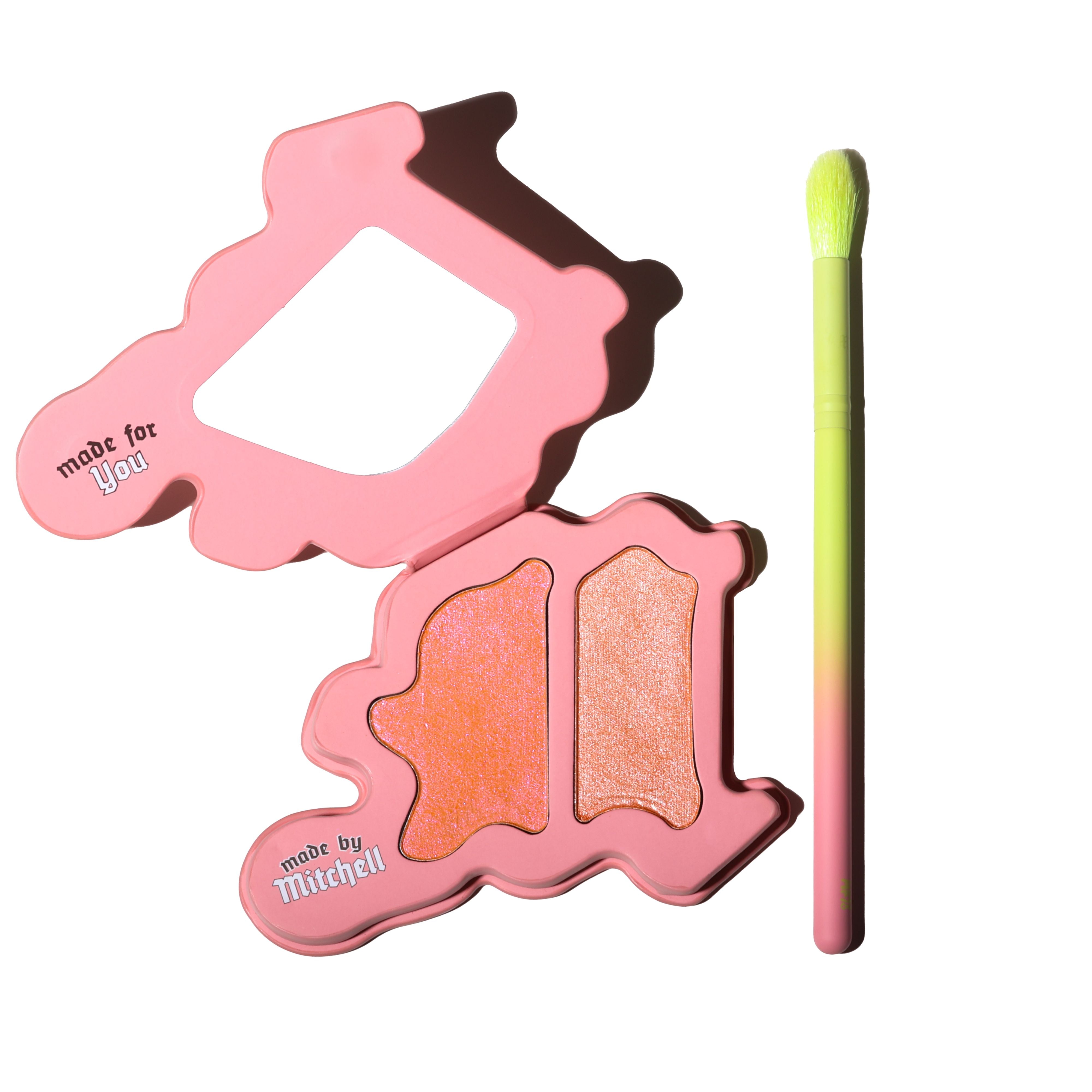 Blursh Press'd Duo Highlighter Palette & Brush