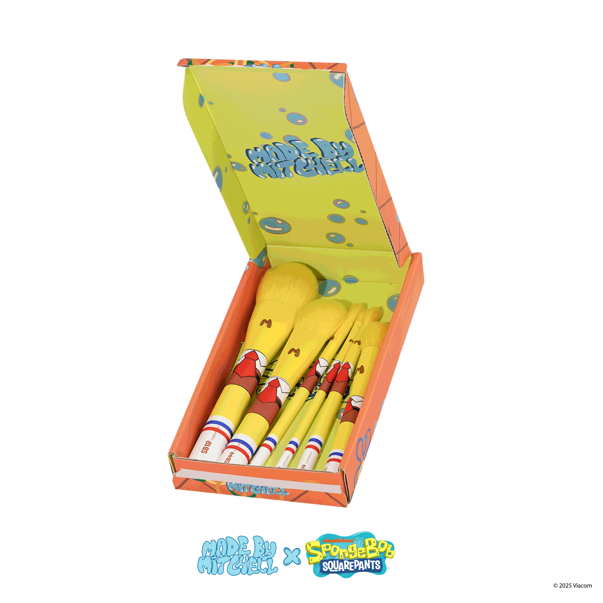 PRE-ORDER SpongeBob SquarePants - Six Piece Brush Set - Home Sweet Pineapple
