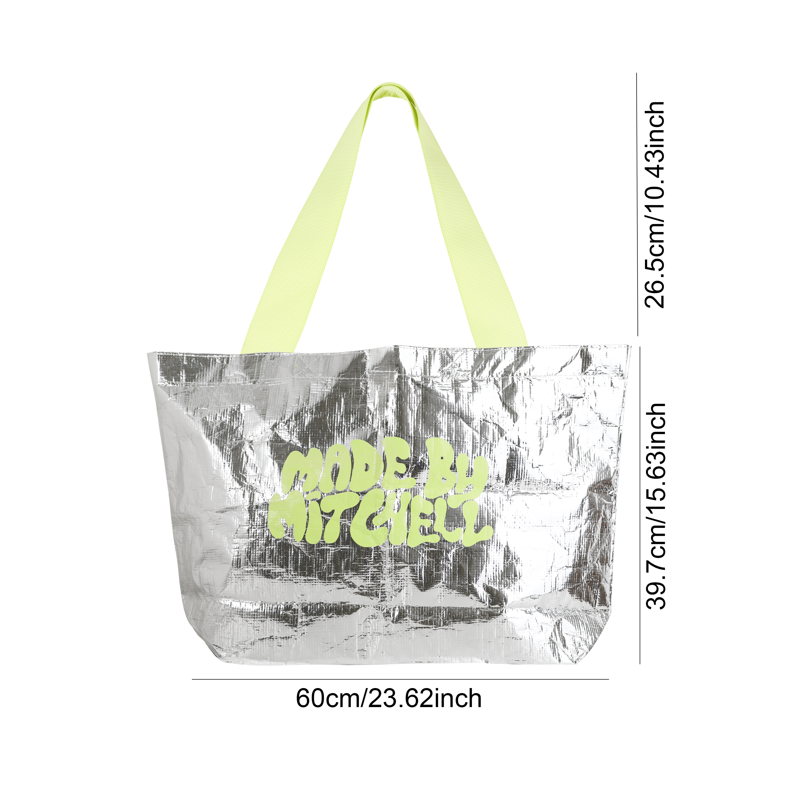 Silver Woven Tote - Made By Mitchell