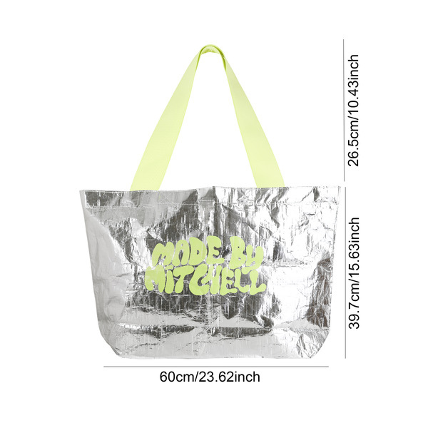 Silver Woven Tote - Made By Mitchell