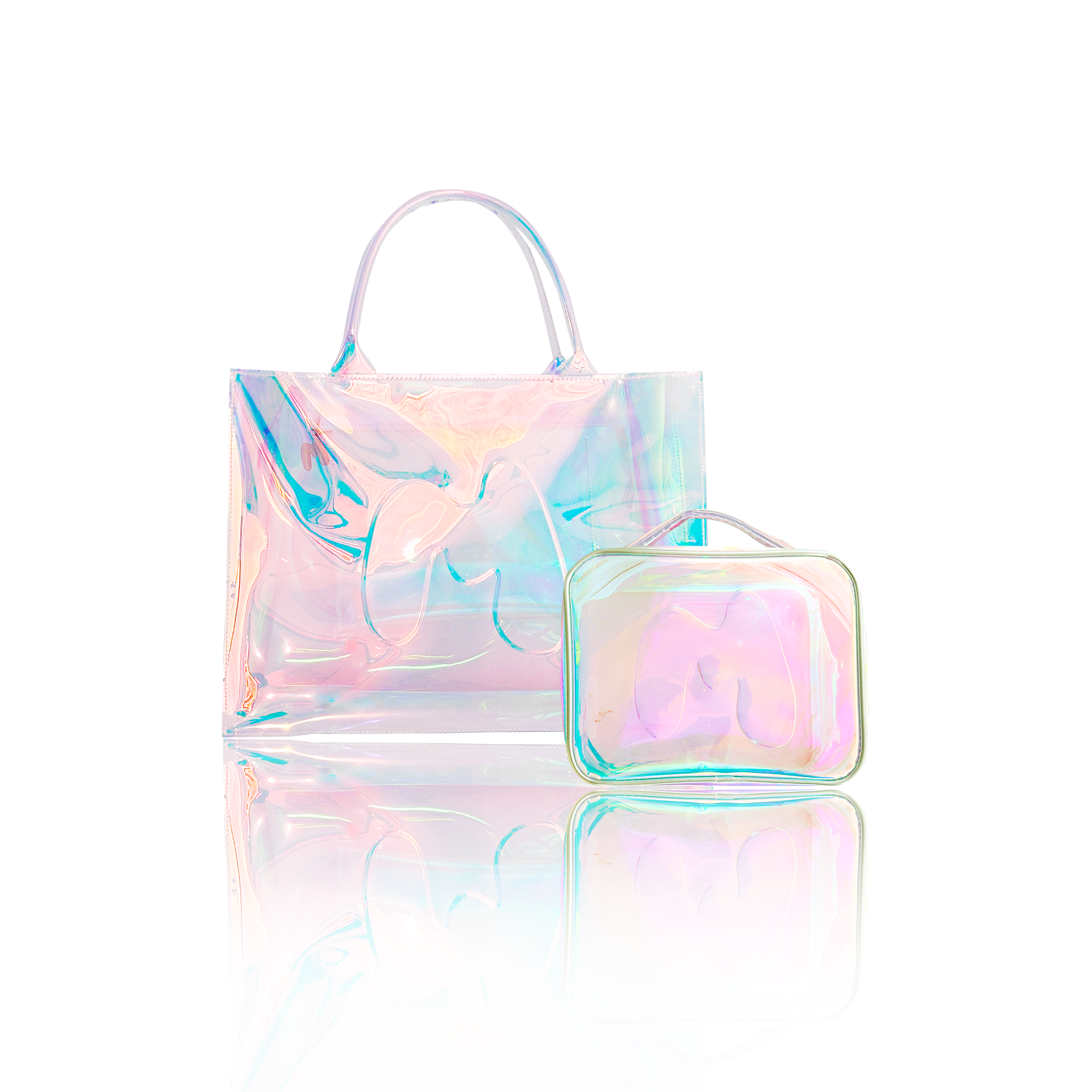 Tote-Ally Jelly Shopper With FREE Matching mini Jelly Bag