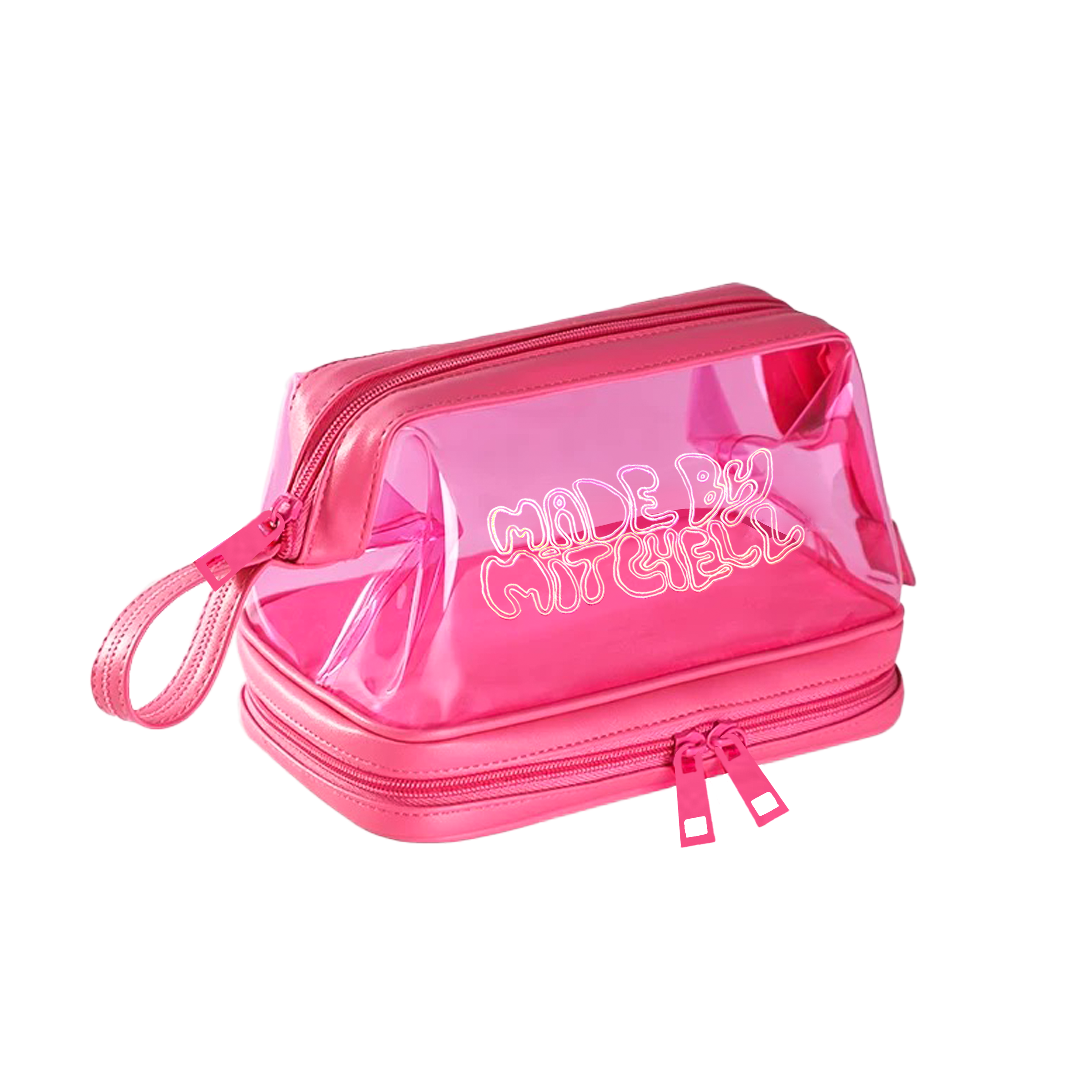 Living In Pink Empty Jelly Makeup Bag