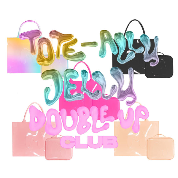 Tote-Ally Jelly Shopper With FREE Matching mini Jelly Bag