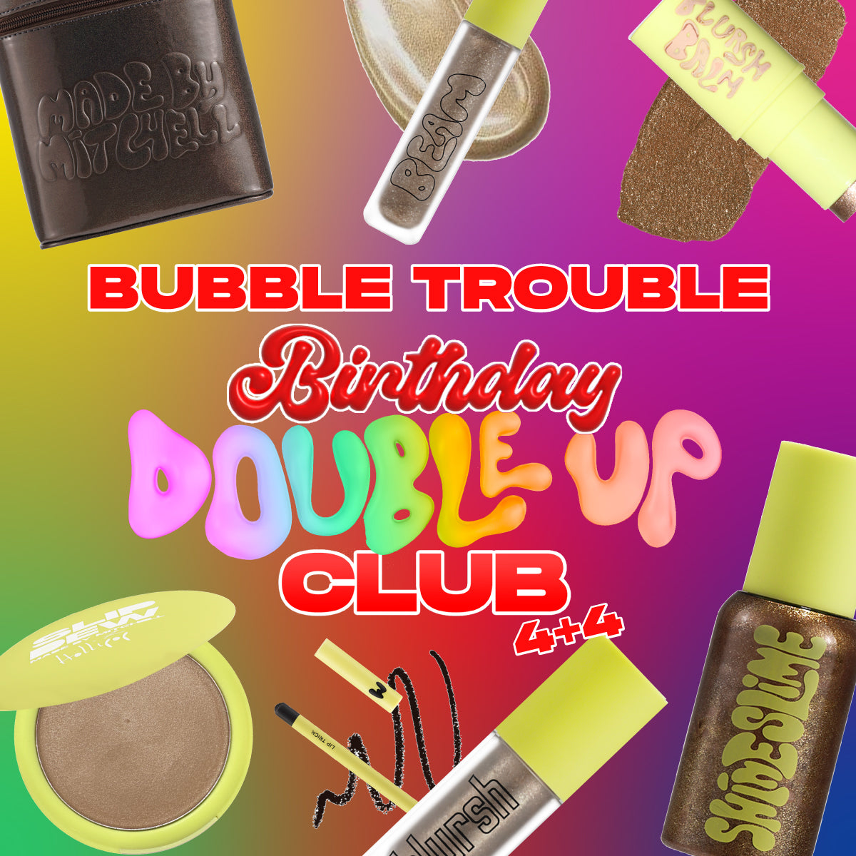 Double Up Club 4+4 Bubble Trouble Birthday Bundle - Buy 4 Get 4 Free