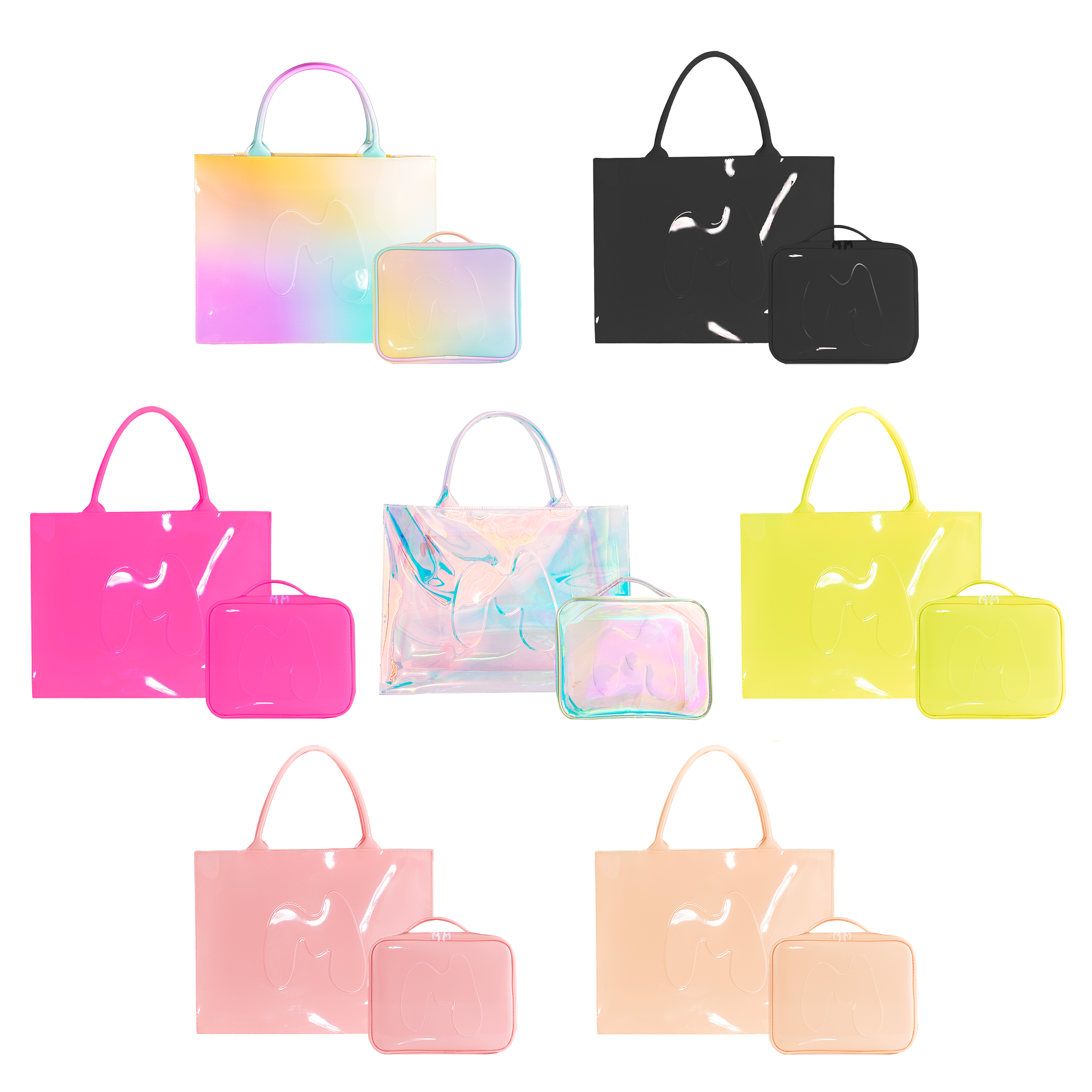 Tote-Ally Jelly Shopper With FREE Matching mini Jelly Bag