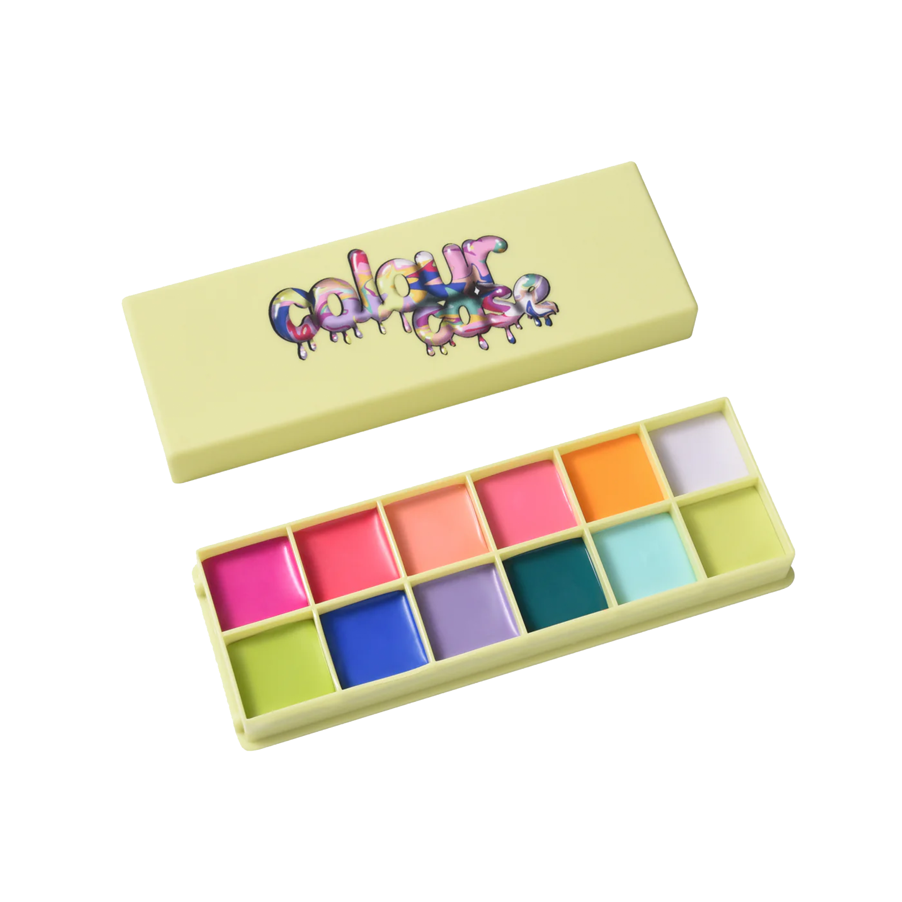 Colour Case Cosmetic Paint Palette & Brush Set - Made By Mitchell